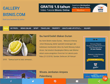 Tablet Screenshot of gallerybisnis.com